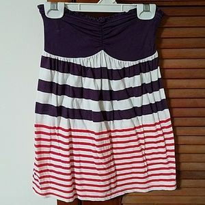 Strapless baby doll top